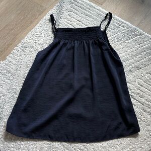 Navy Sleeveless Top